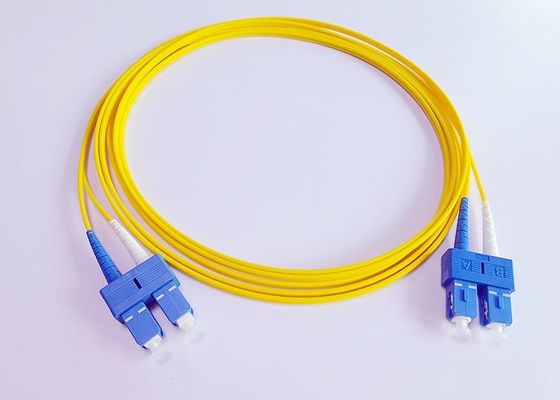 Corde de correction rocailleuse de Lszh de duplex de Sc UPC pour le système de DWDM