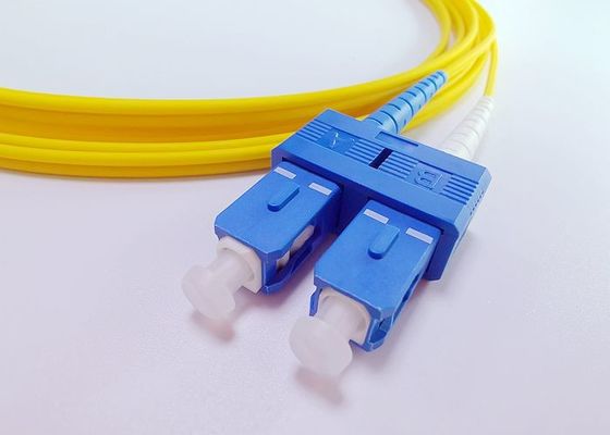 Corde de correction rocailleuse de Lszh de duplex de Sc UPC pour le système de DWDM