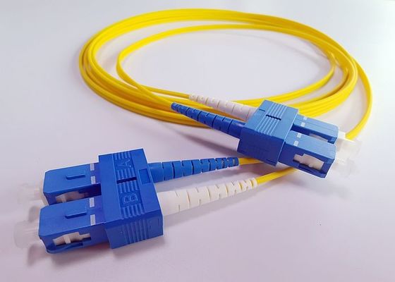 Corde de correction rocailleuse de Lszh de duplex de Sc UPC pour le système de DWDM