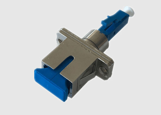 Coupleur hybride bleu LC recto unimodal à l'adaptateur de Sc