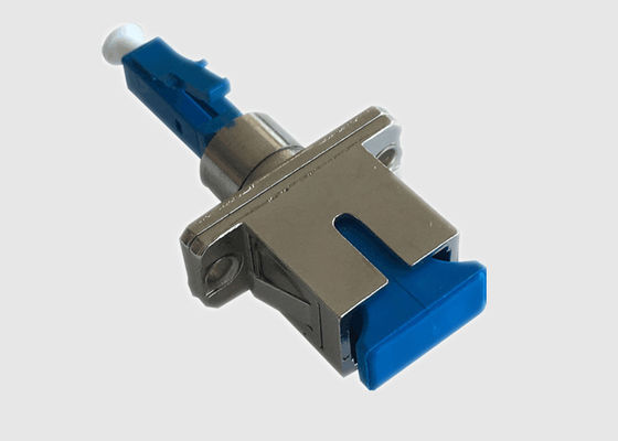 Coupleur hybride bleu LC recto unimodal à l'adaptateur de Sc