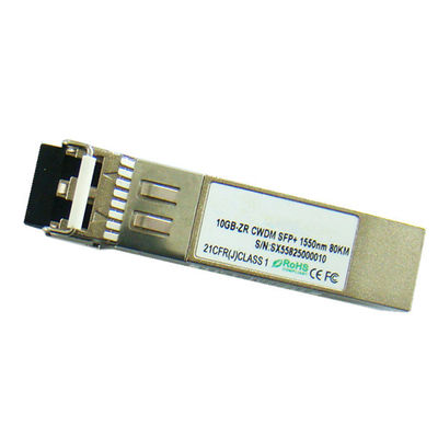 émetteur-récepteur optique de fibre de 10G CWDM 1550nm 80km SFP+