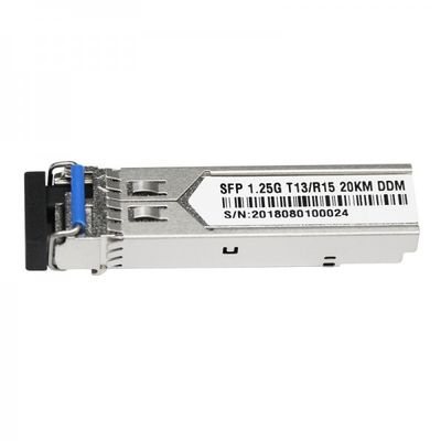 émetteur-récepteur optique bidirectionnel simple du connecteur 20Km de 1.25G LC