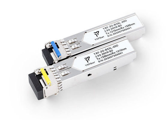 Bas émetteurs-récepteurs optiques d'IEM 3.3V 20km 2.5G SFP